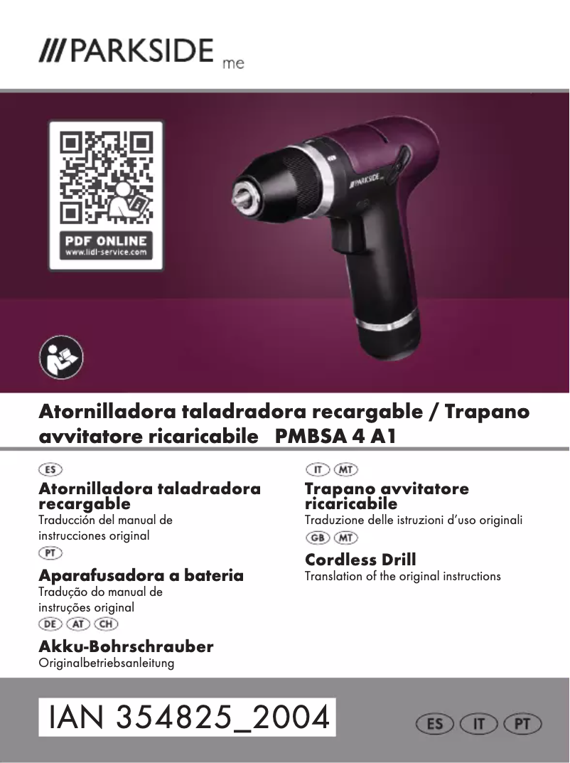 Image de la première page du manuel de l'appareil PMBSA 4 A1