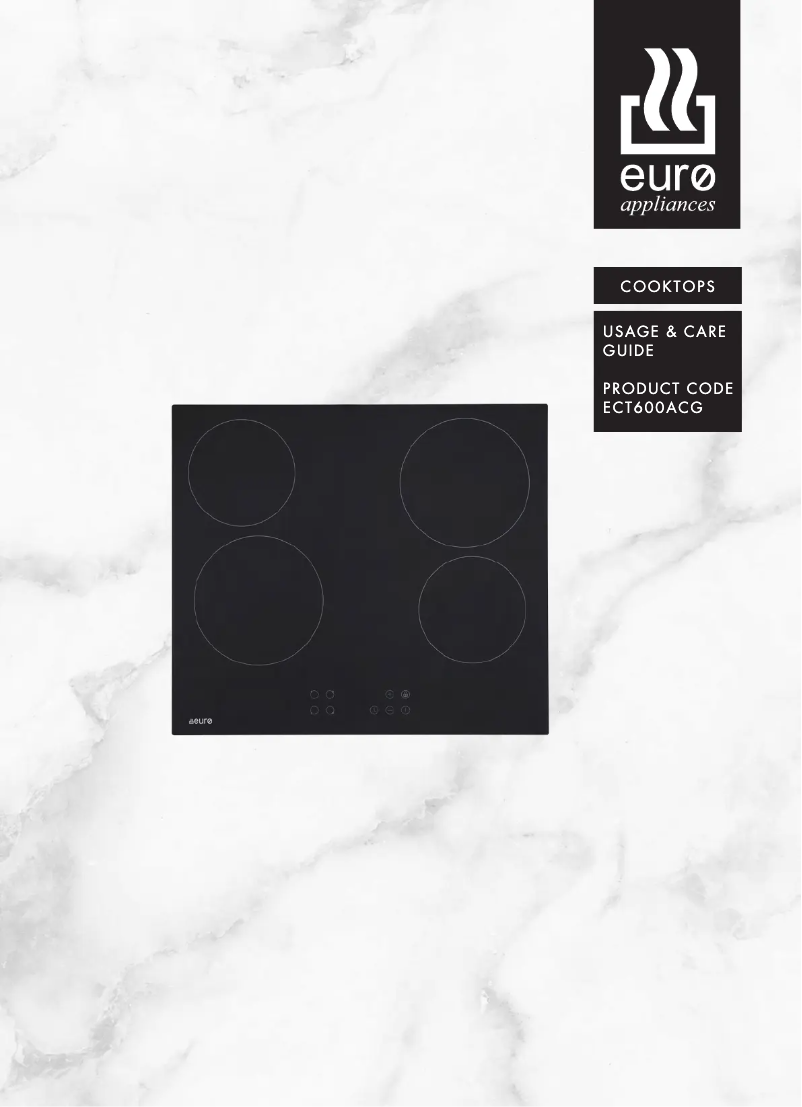 Page n°1 - Manuel utilisateur Euro Appliances ECT600ACG