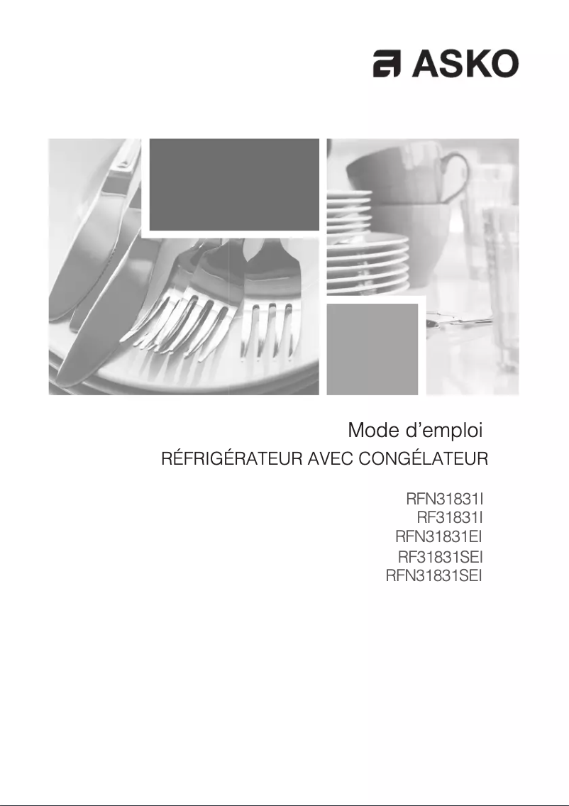 Página 1 del manual Manual de usuario Asko RFN31831EI