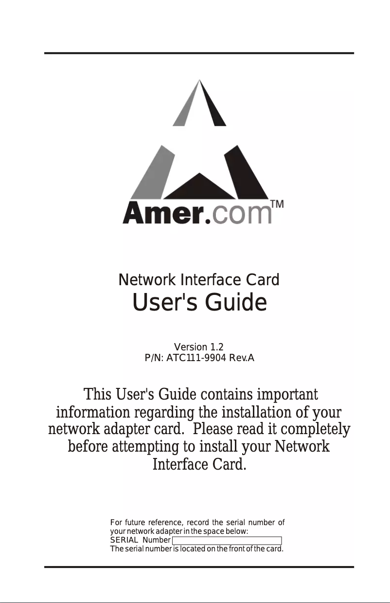 Página 1 del manual Manual de usuario Amer Networks C110w