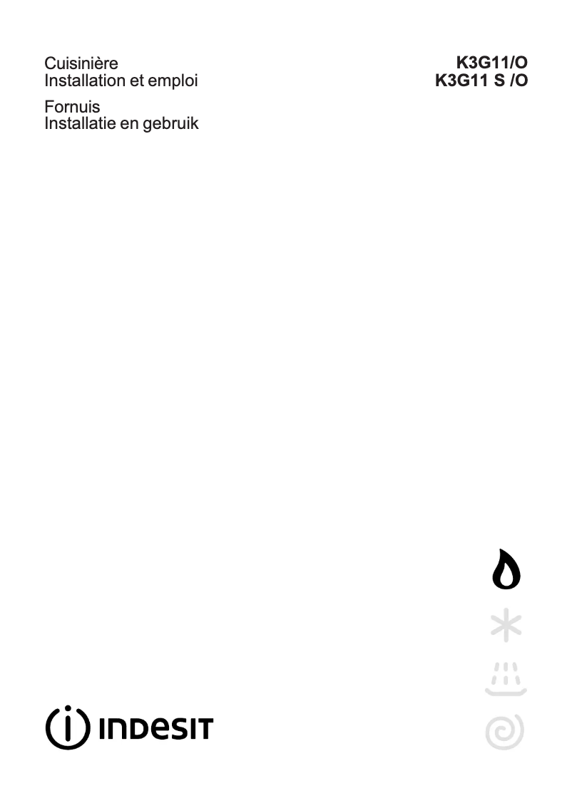 Page 1 de la notice Manuel utilisateur Indesit K3G11S(W)/O
