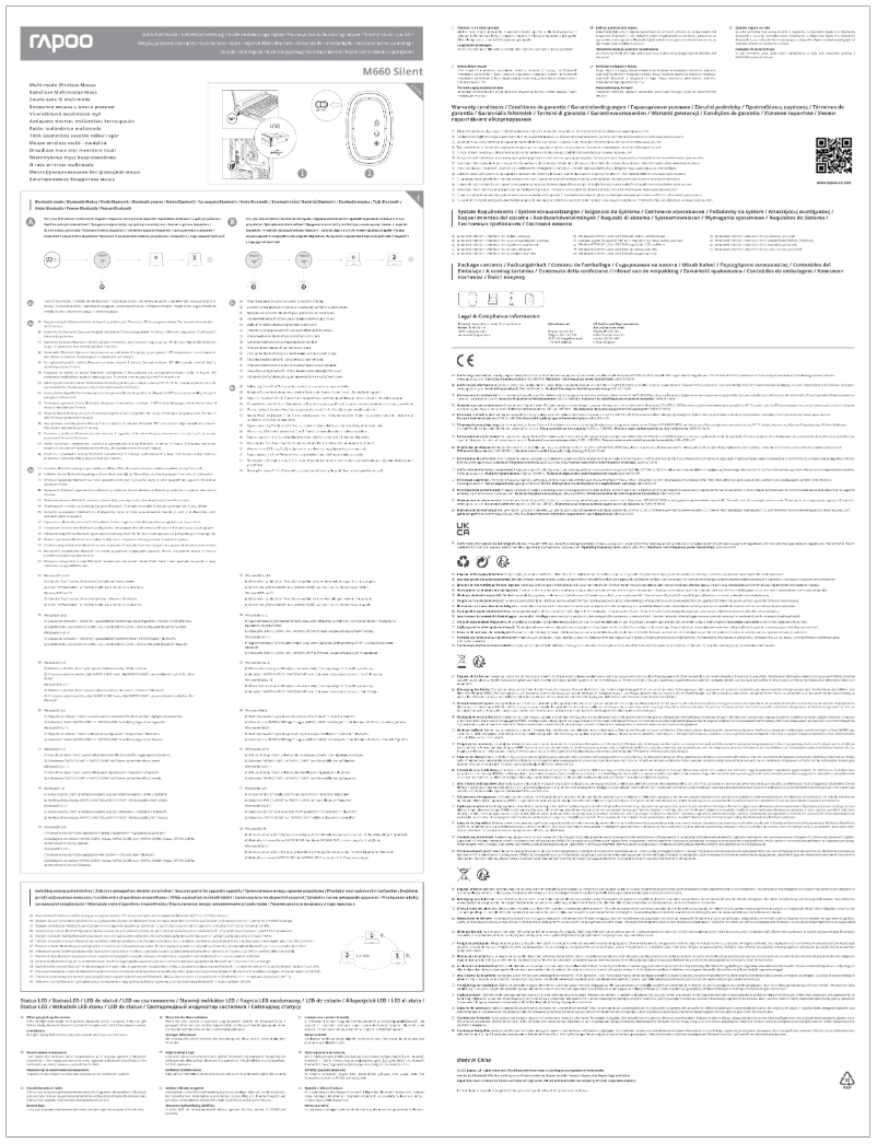 Image de la première page du manuel de l'appareil M660 Silent