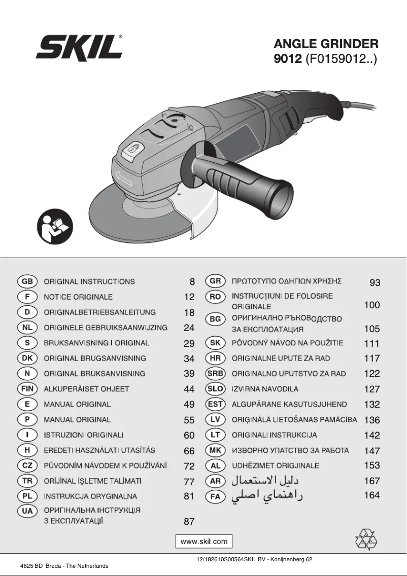 Page 1 de la notice Manuel utilisateur Skil 9012 AA
