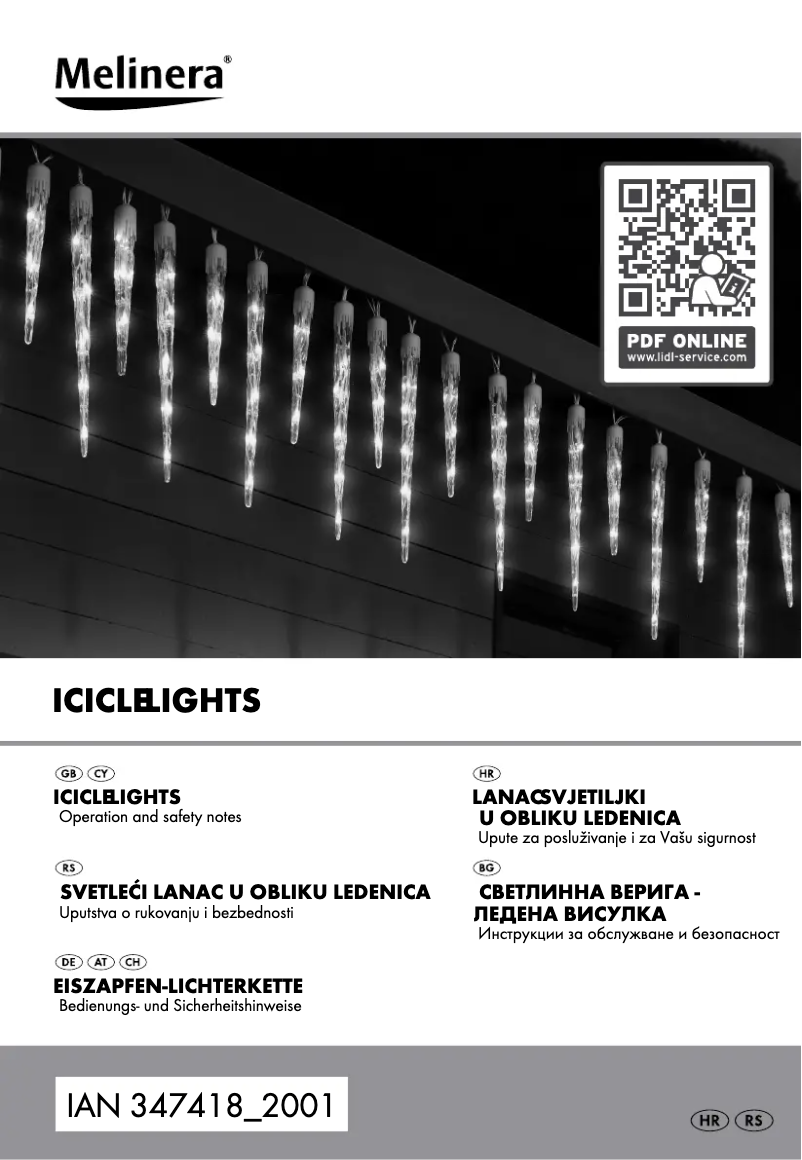 Page 1 de la notice Manuel utilisateur Melinera IAN 347418