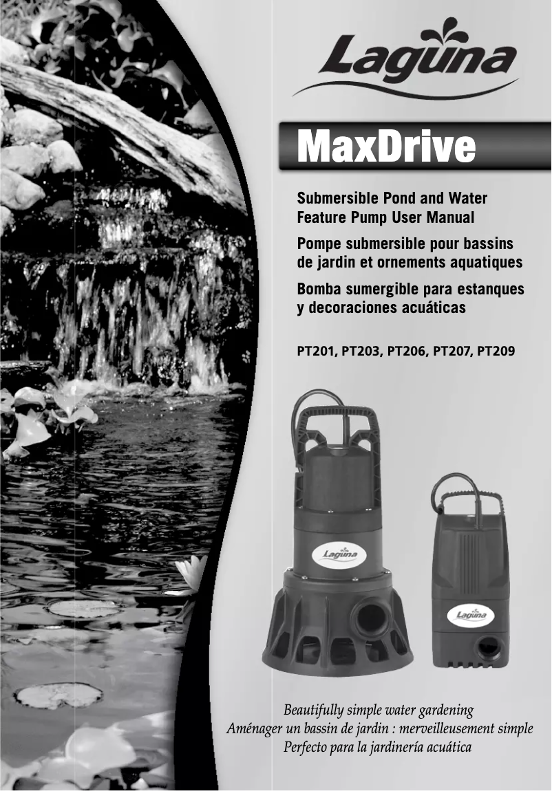 Image de la première page du manuel de l'appareil Laguna MaxDrive
