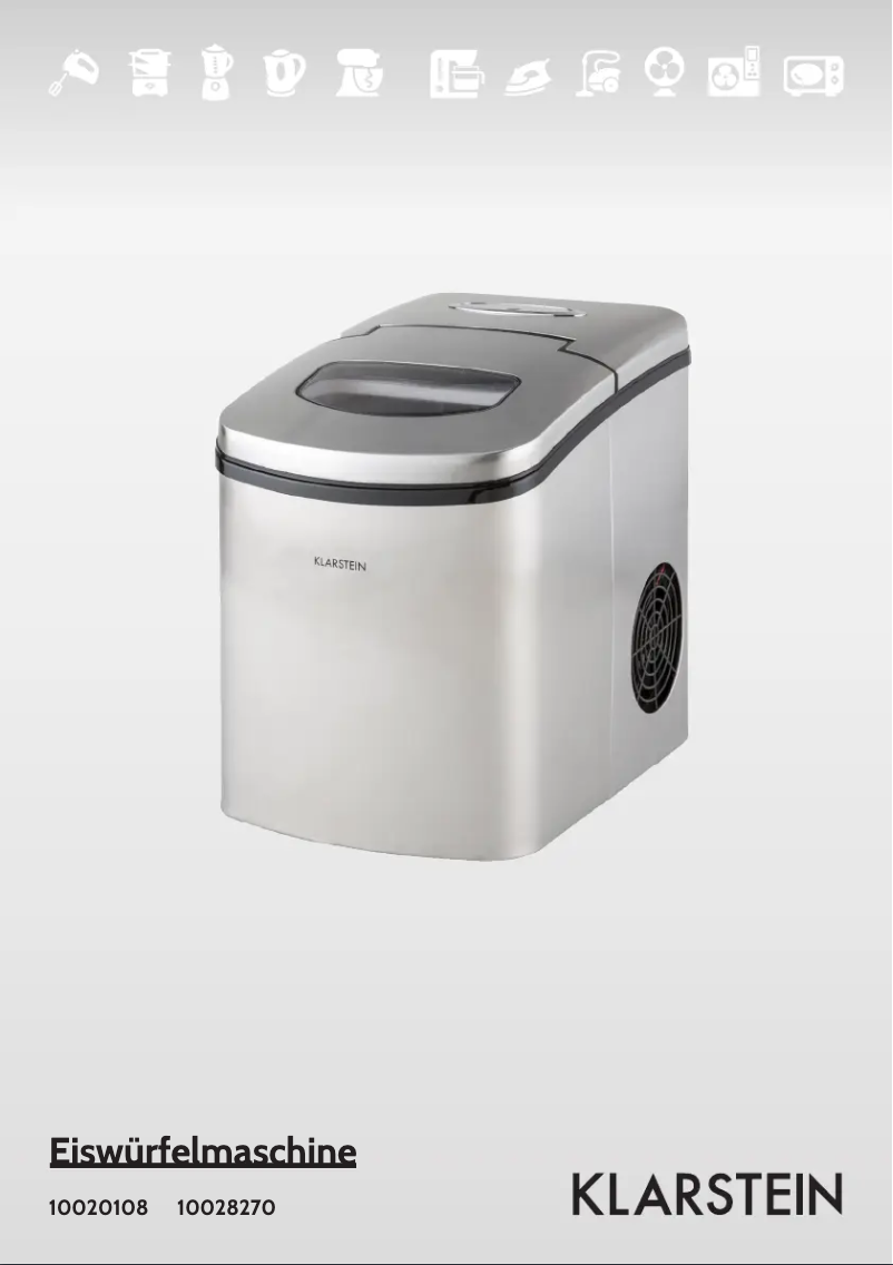 Image de la première page du manuel de l'appareil 10020108