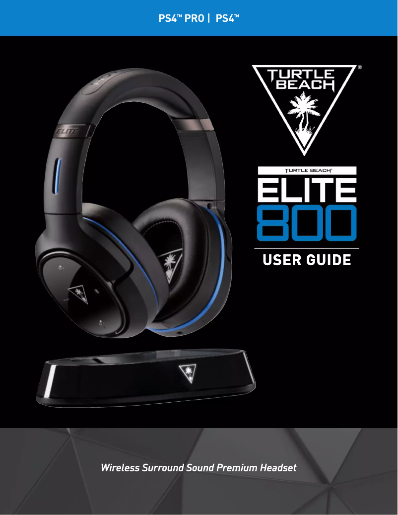 Page n°1 - Manuel utilisateur Turtle Beach Ear Force Elite 800 DTS