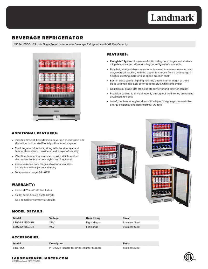 Image de la première page du manuel de l'appareil L3024UI1BSG-LH