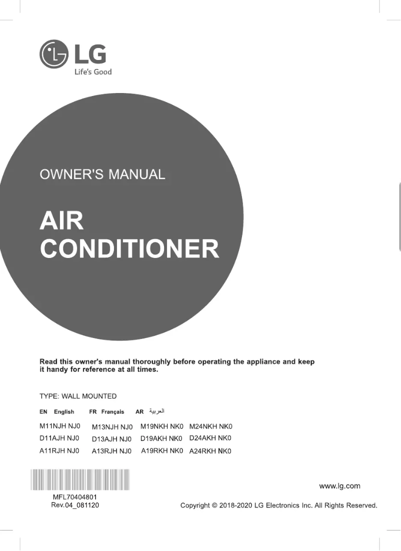 Página 1 del manual Manual de usuario LG M11NJH
