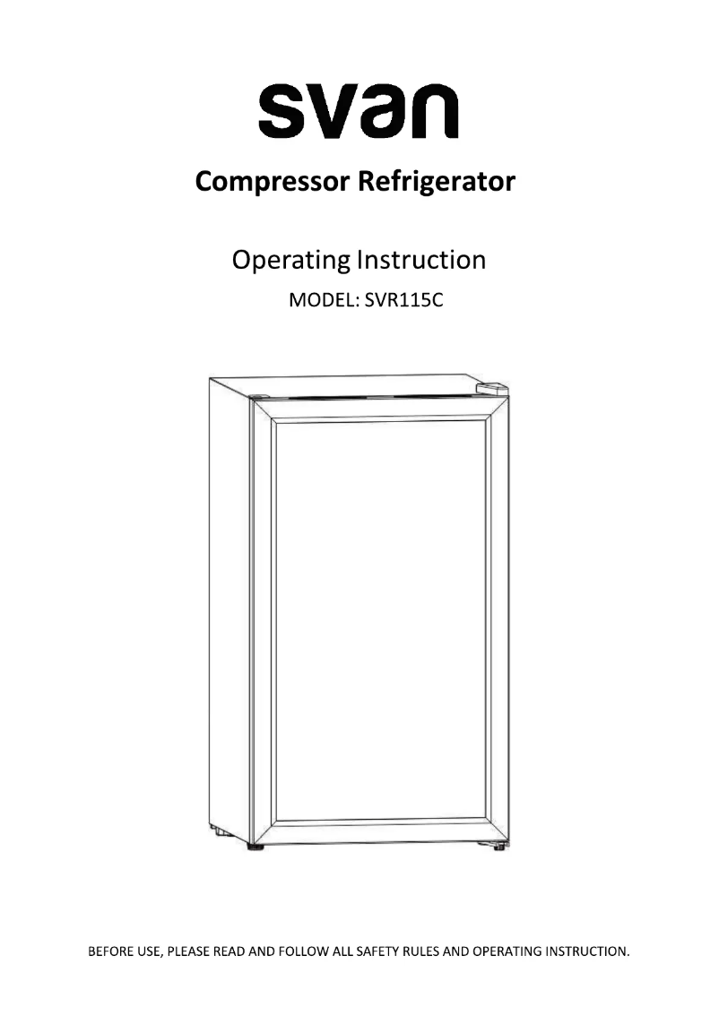 Image de la première page du manuel de l'appareil SVR115C