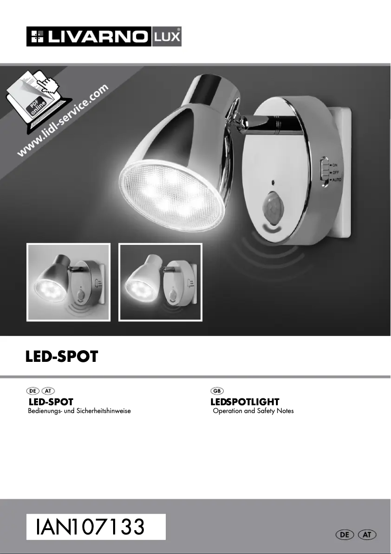 Image de la première page du manuel de l'appareil IAN 107133