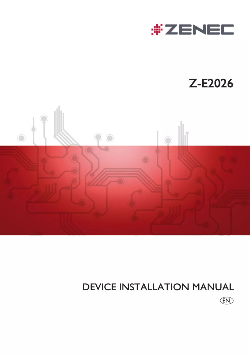 Page 1 de la notice Manuel utilisateur Zenec Z-E2026