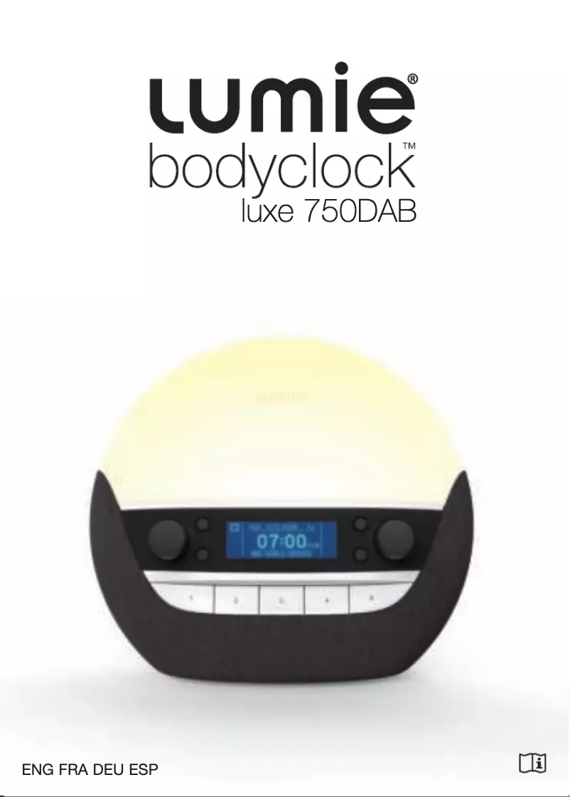Page n°1 - Manuel utilisateur Lumie Bodyclock Luxe 750DAB