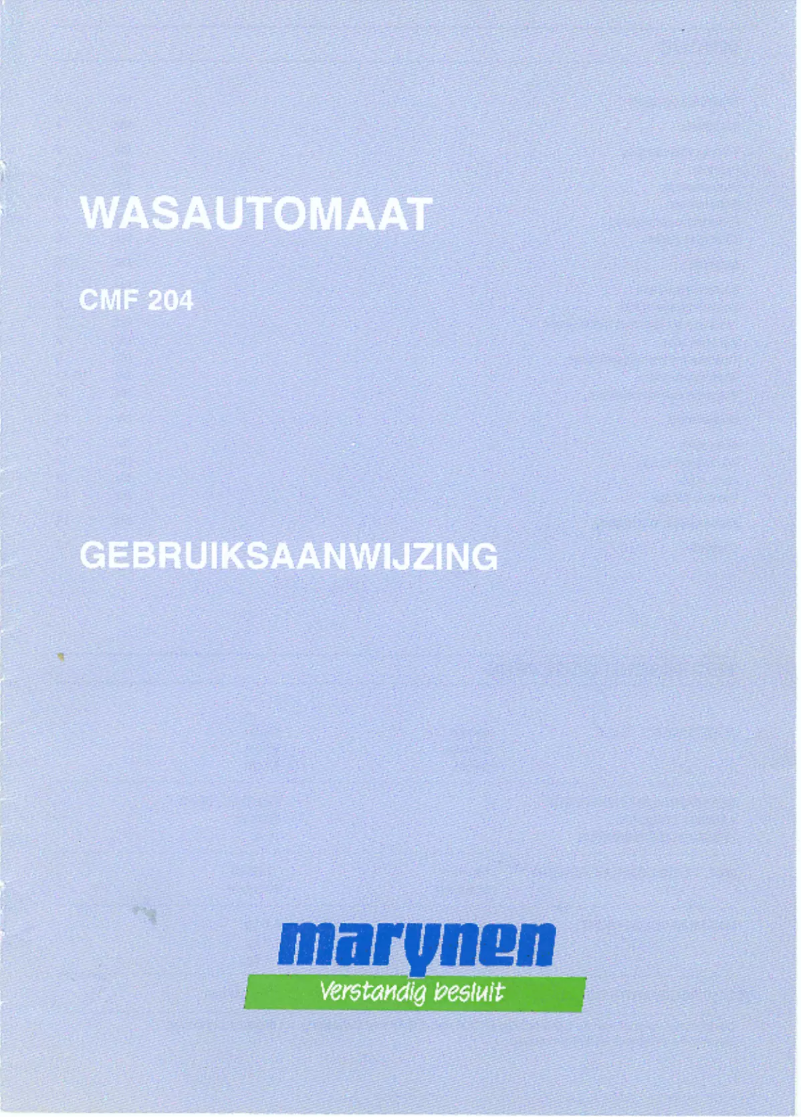 Page n°1 - Manuel utilisateur Marynen CMF 204