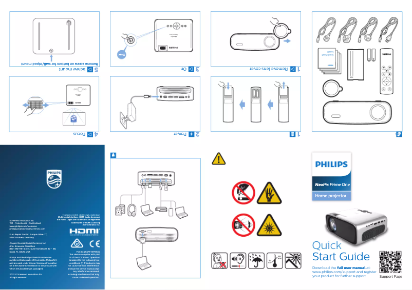 Page n°1 - Guide de démarrage rapide Philips Neopix Prime One NPX535