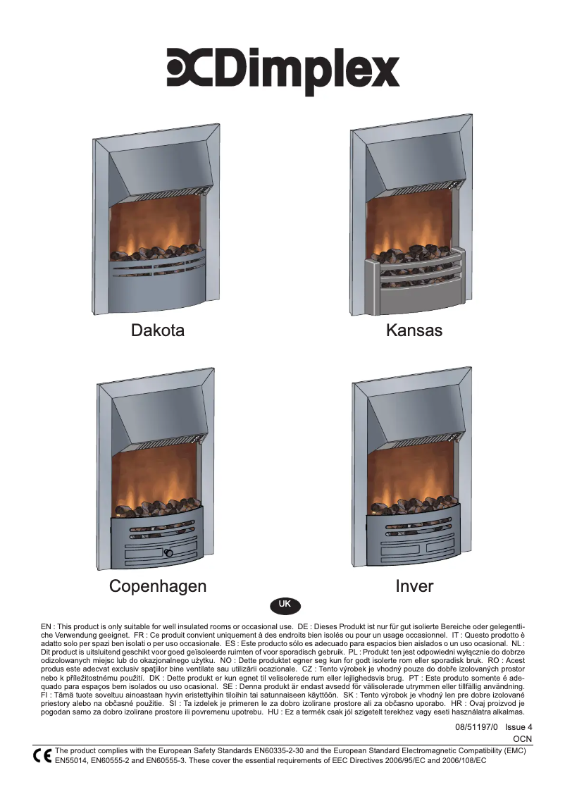 Page 1 de la notice Manuel utilisateur Dimplex KNS20