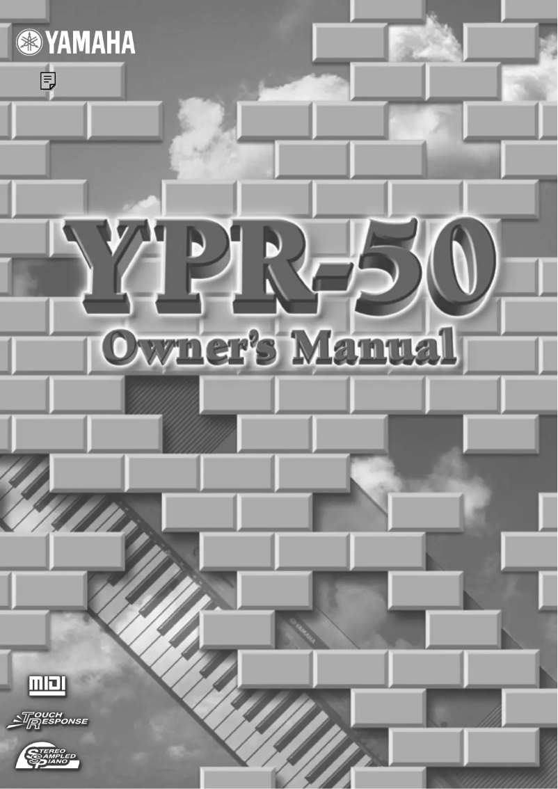 Image de la première page du manuel de l'appareil YPR-50