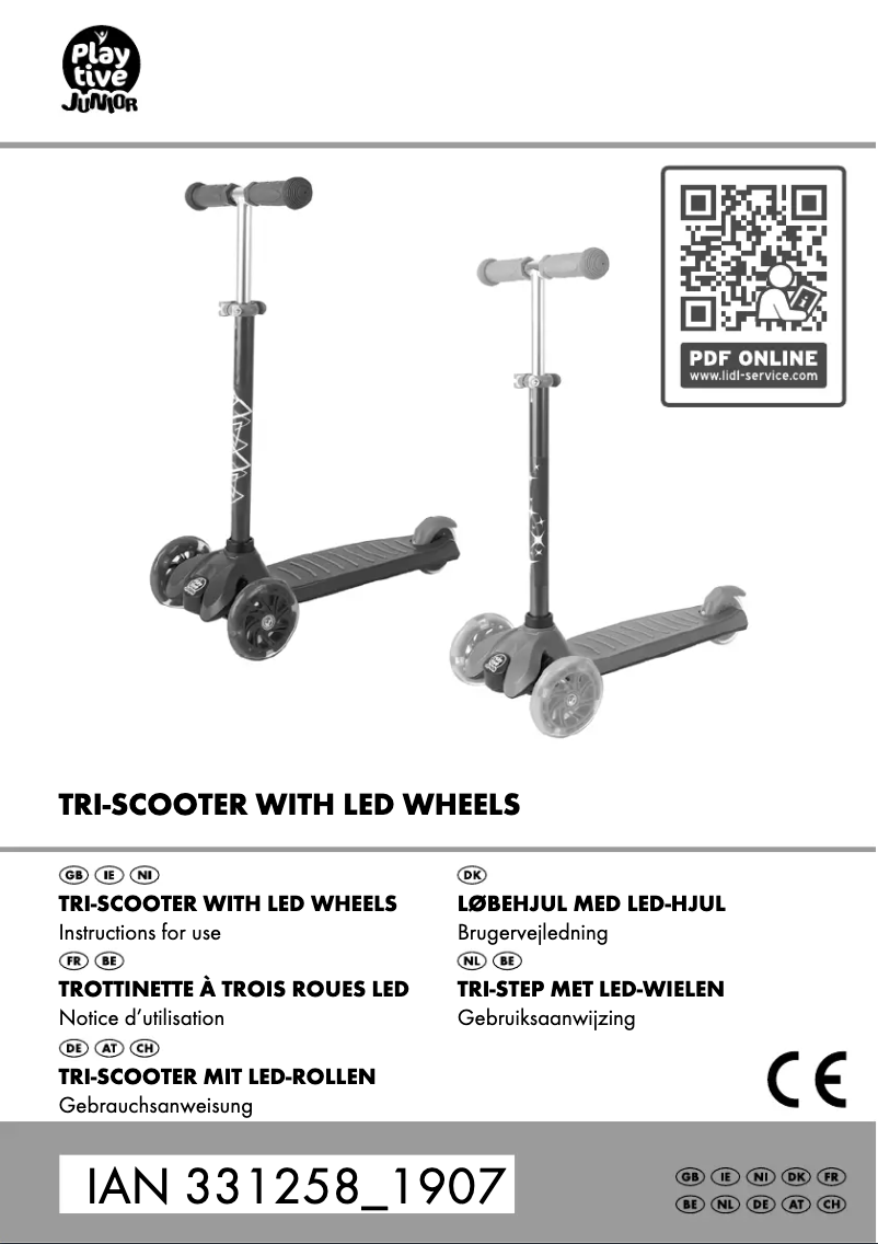 Page 1 de la notice Manuel utilisateur Playtive IAN 331258