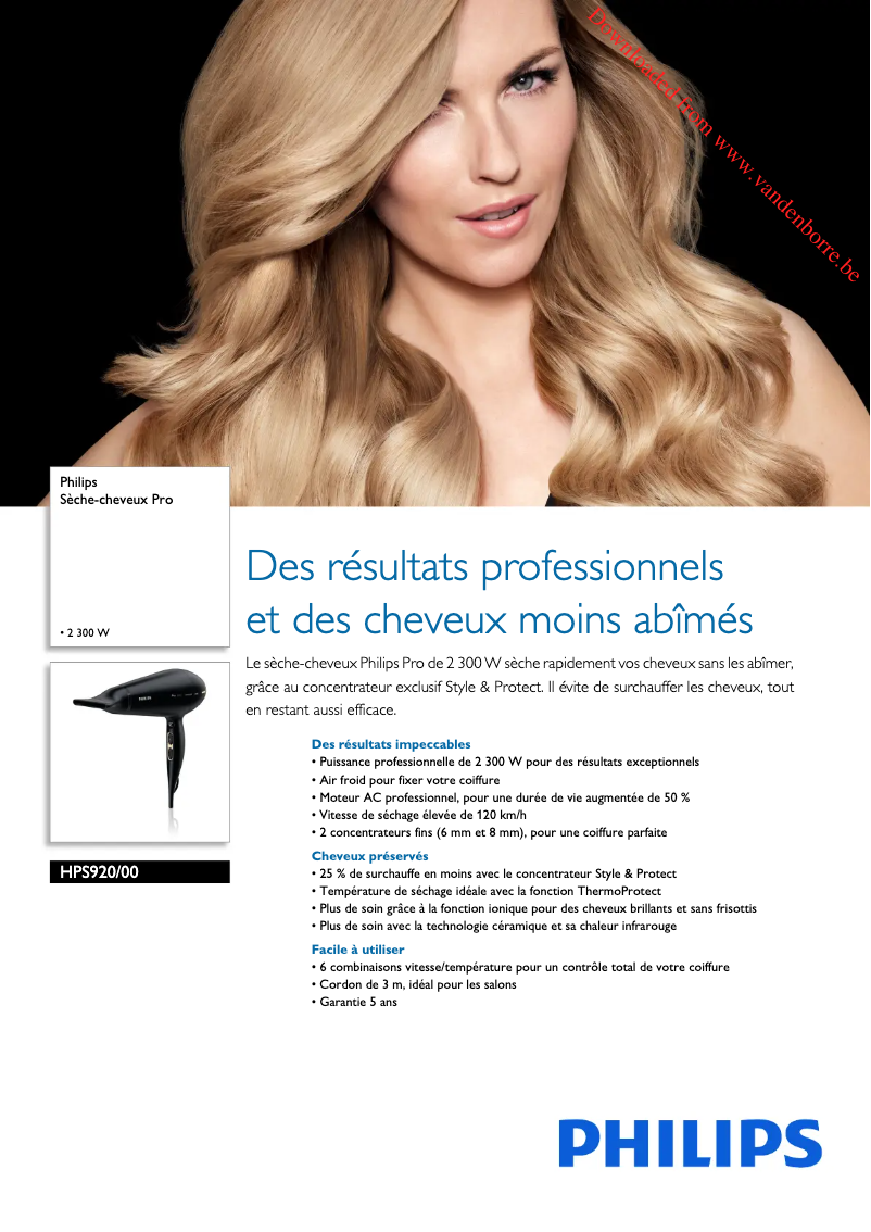 Image de la première page du manuel de l'appareil Prestige Pro HPS920