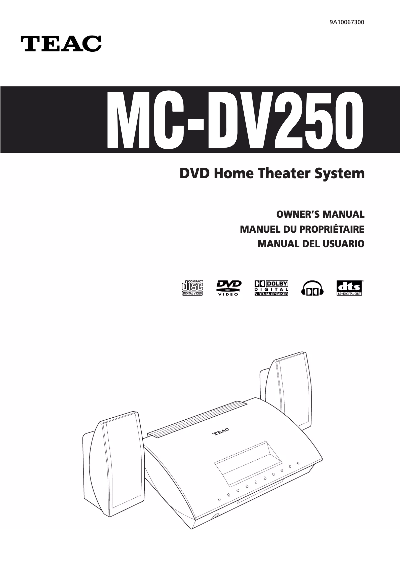 Image de la première page du manuel de l'appareil MC-DV250