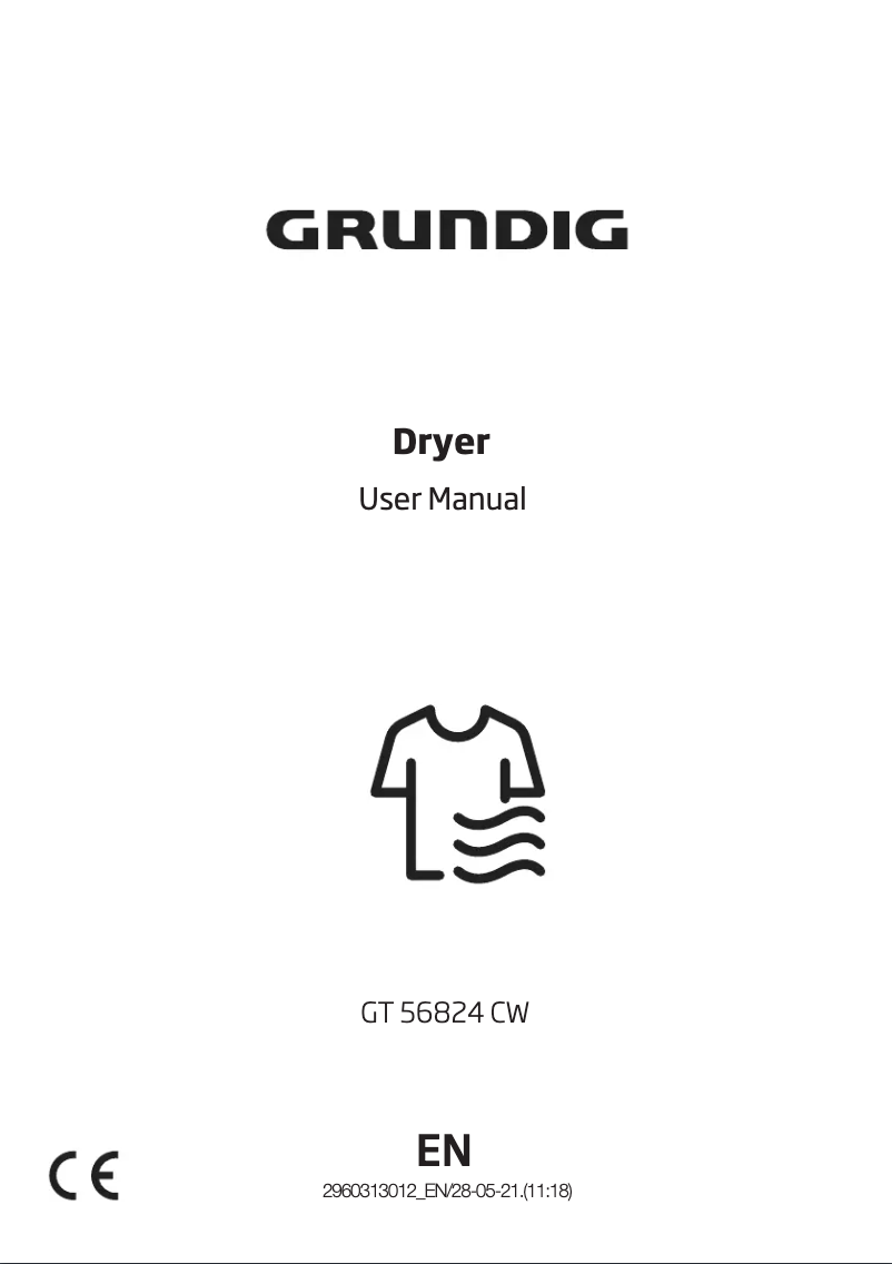 Page 1 de la notice Manuel utilisateur Grundig GT56824CW