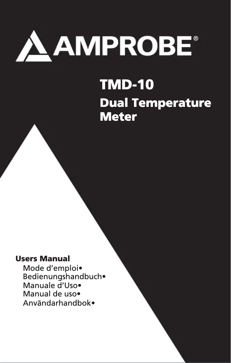 Página 1 del manual Manual de usuario Amprobe TMD-10