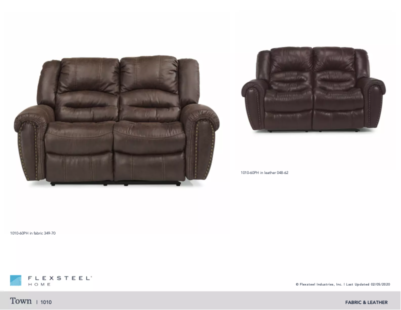 Page n°1 - Manuel utilisateur Flexsteel Town 1010-60PH