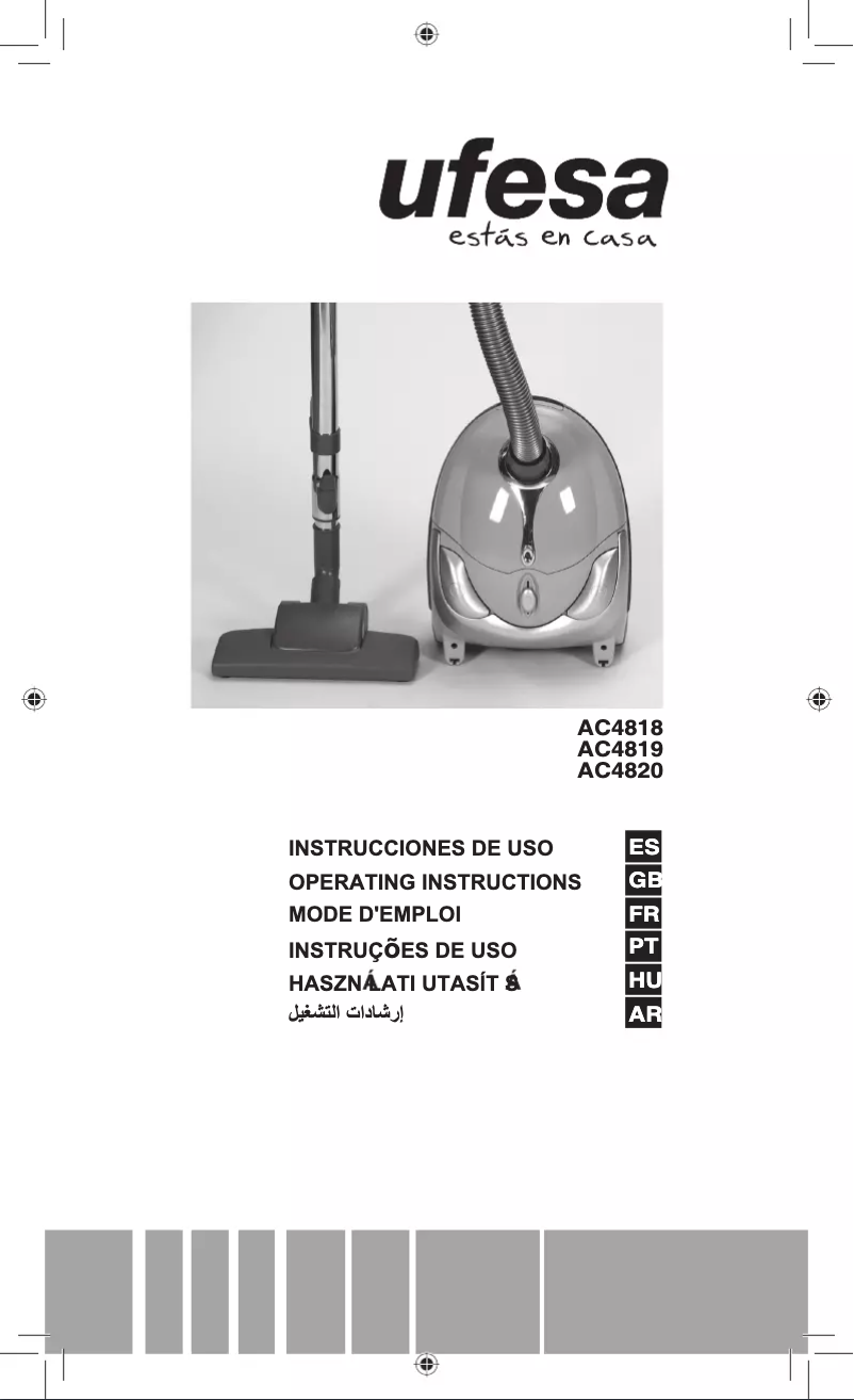 Page n°1 - Manuel utilisateur Ufesa AC4820