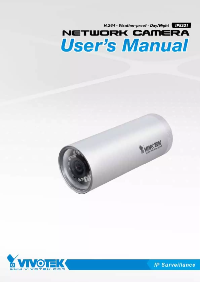 Image de la première page du manuel de l'appareil IP8331