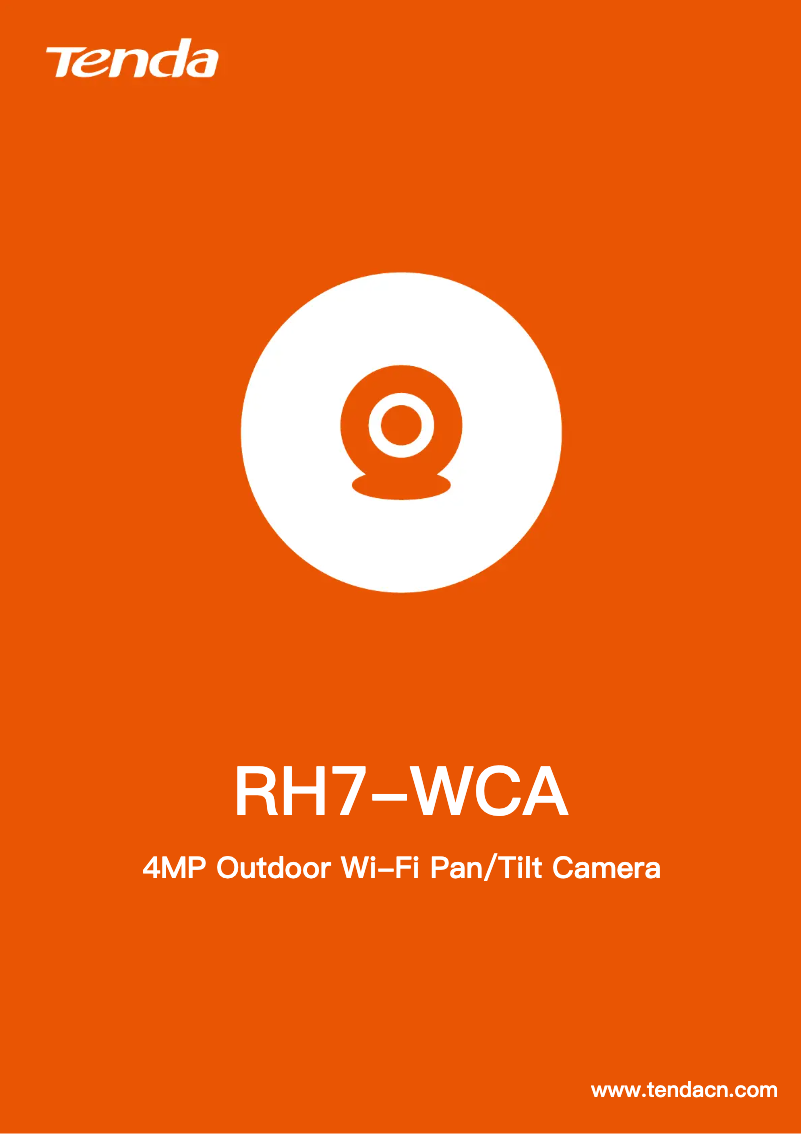 Image de la première page du manuel de l'appareil RH7-WCA