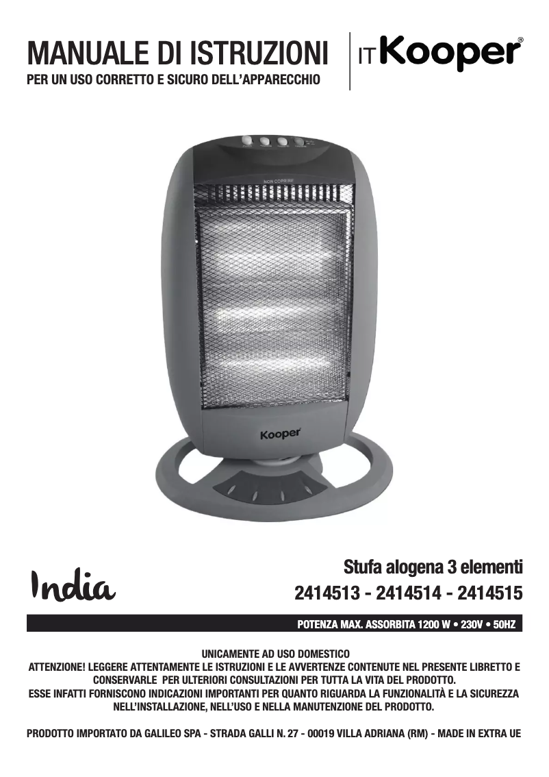 Image de la première page du manuel de l'appareil 2414513