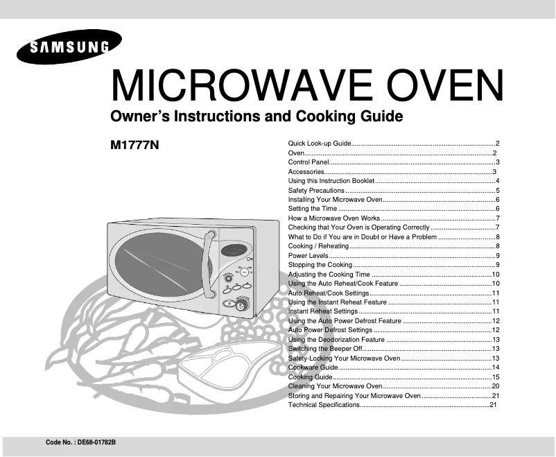 Page n°1 - Manuel utilisateur Samsung M1777N