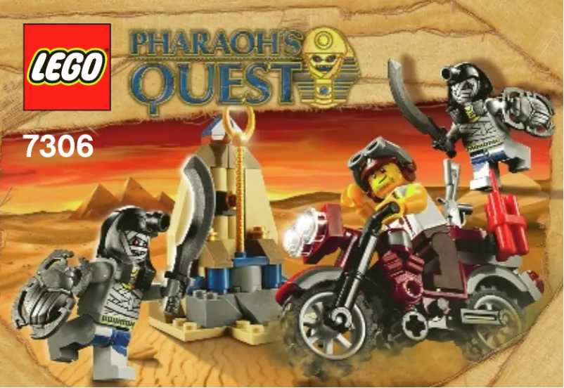 Page 1 de la notice Manuel utilisateur Lego Pharaohs Quest 7306