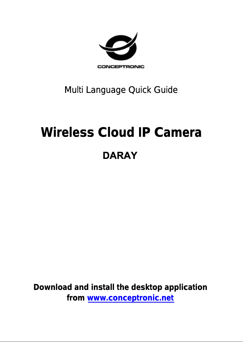 Page n°1 - Manuel utilisateur Conceptronic Daray