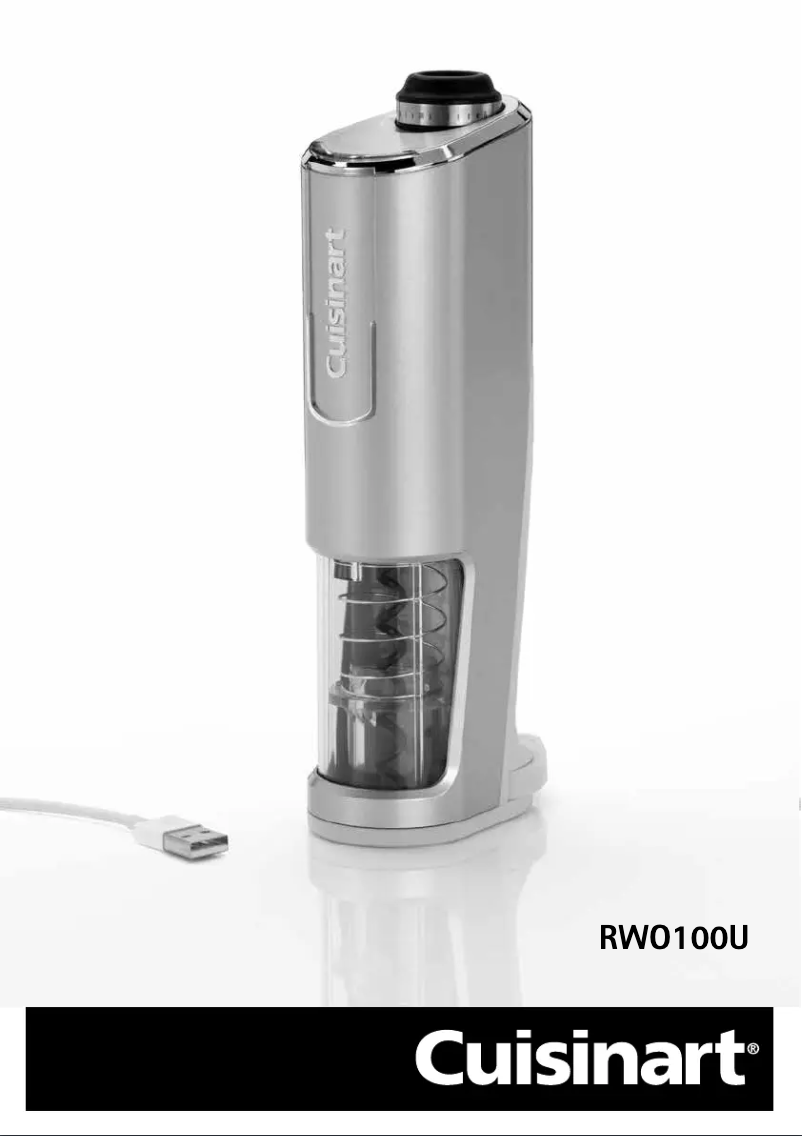 Page n°1 - Manuel utilisateur Cuisinart RWO100U