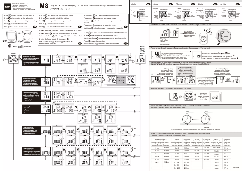Page n°1 - Manuel utilisateur Hema 41.18.8041 M8