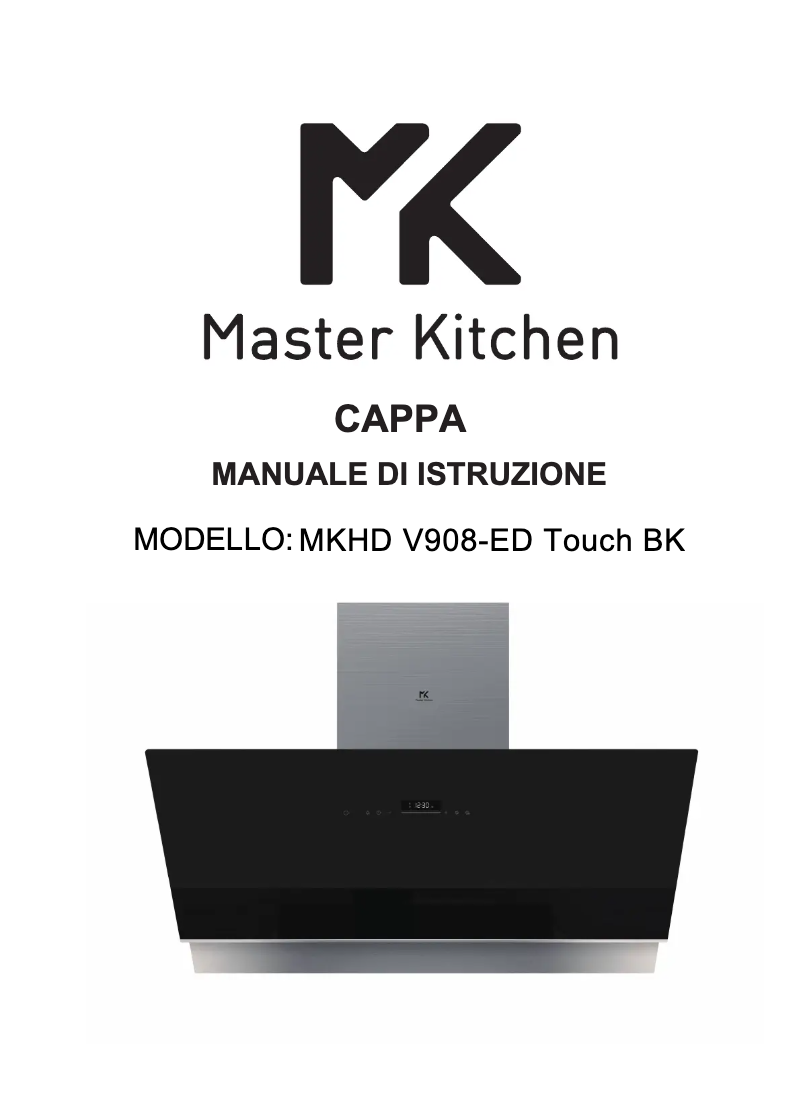 Page 1 de la notice Manuel utilisateur Master Kitchen MKHD V908-ED TOUCH BK