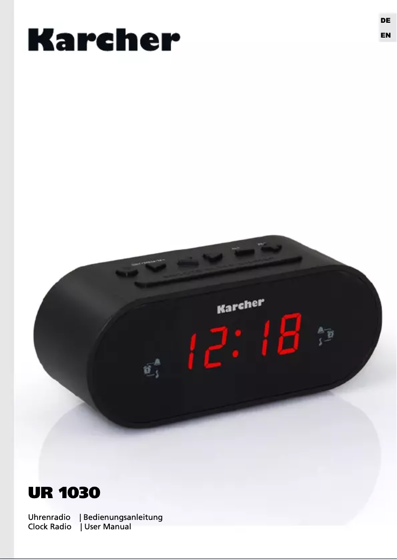 Page 1 de la notice Manuel utilisateur Karcher Audio UR 1030