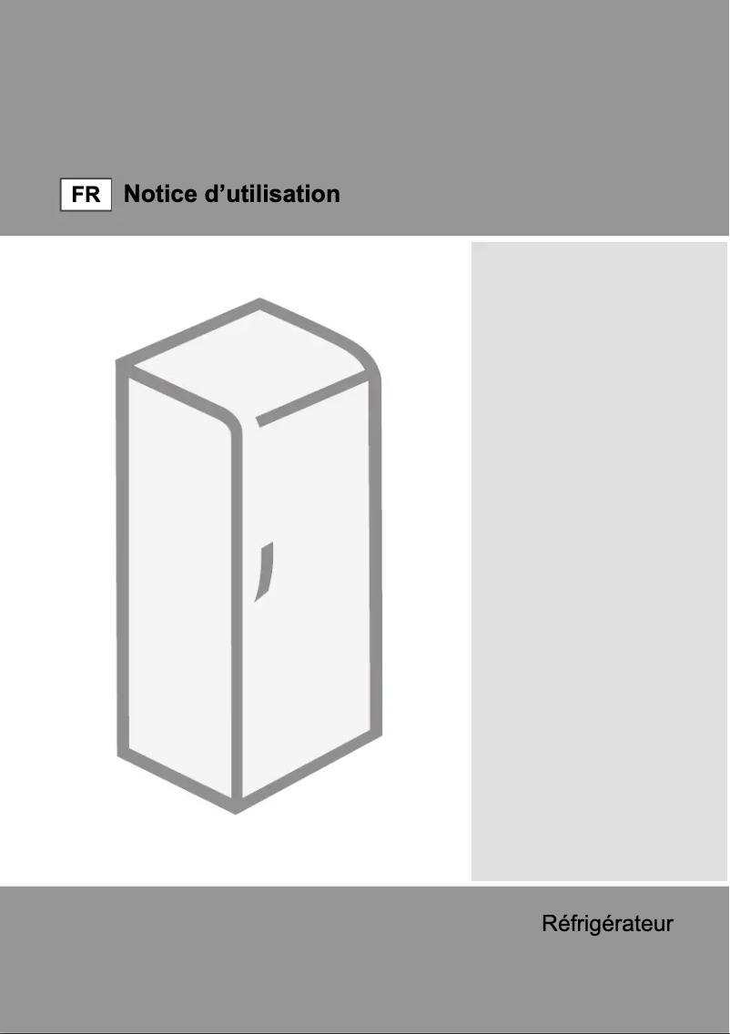 Page 1 de la notice Manuel utilisateur Gorenje RI4181BW