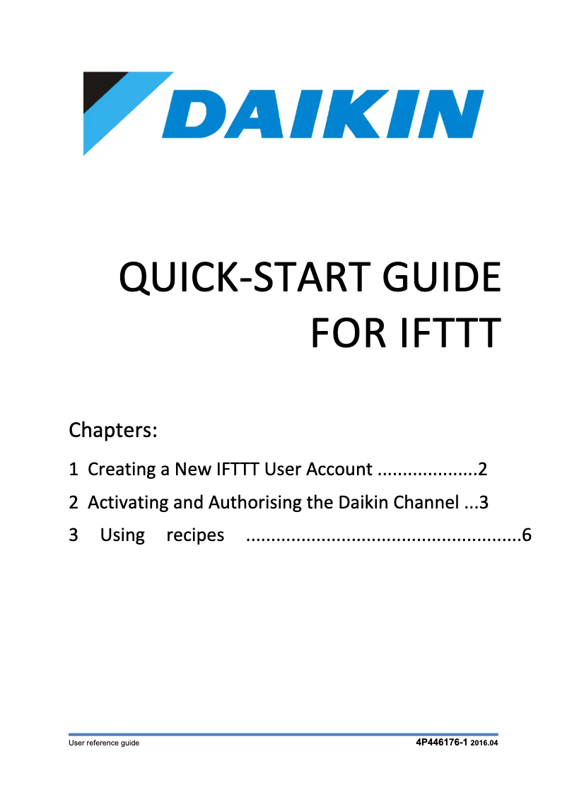 Página 1 del manual Manual de usuario Daikin BRP069A42