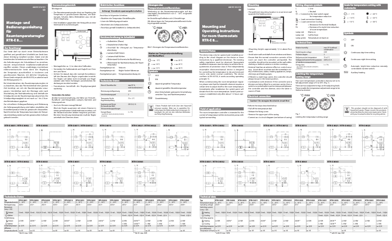 Image de la première page du manuel de l'appareil RTR-E 8011