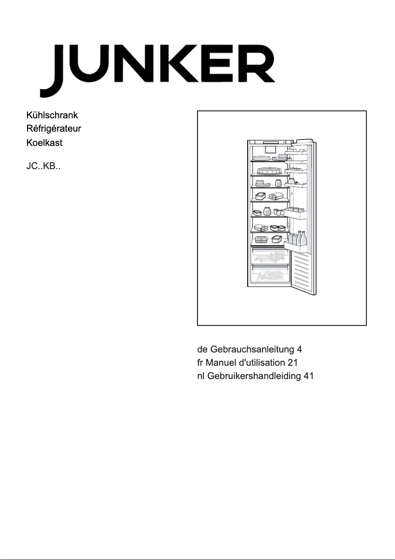 Image de la première page du manuel de l'appareil JC81KBSF0