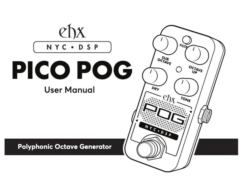 Página 1 del manual Manual de usuario Electro Harmonix POG
