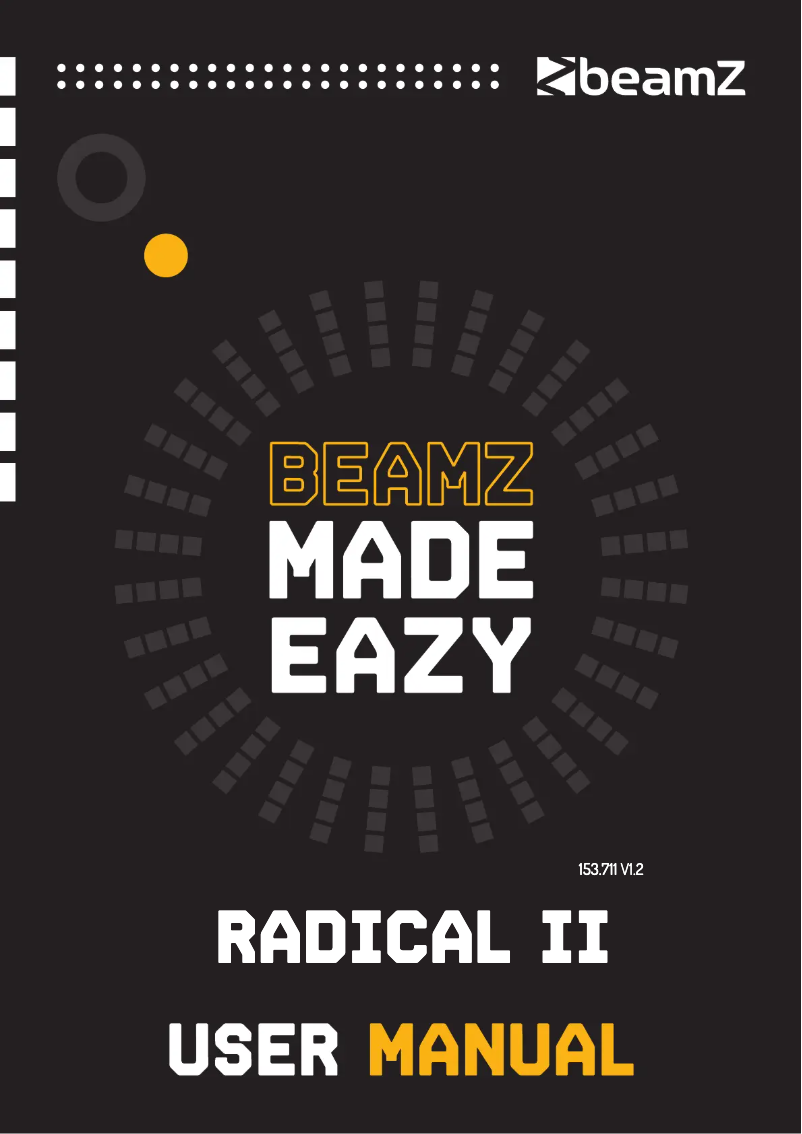 Page 1 de la notice Manuel utilisateur BeamZ Radical 2
