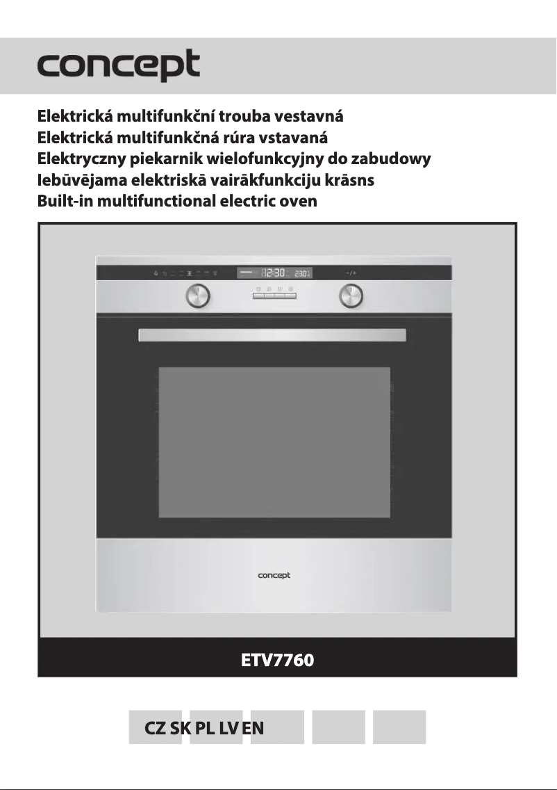 Page n°1 - Manuel utilisateur Concept ETV7760