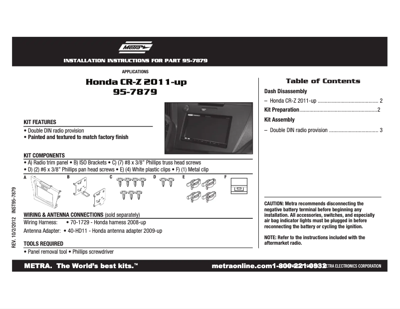Image de la première page du manuel de l'appareil 95-7879