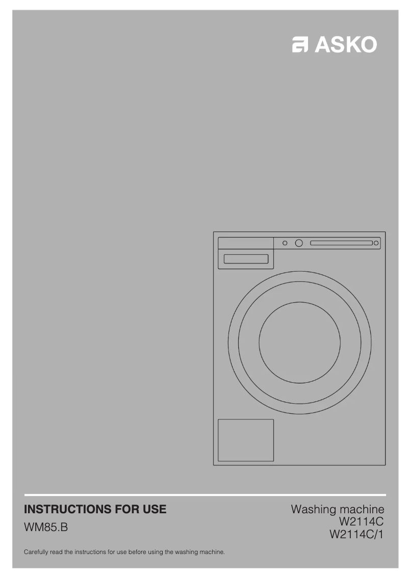 Page 1 de la notice Manuel utilisateur Asko 738332