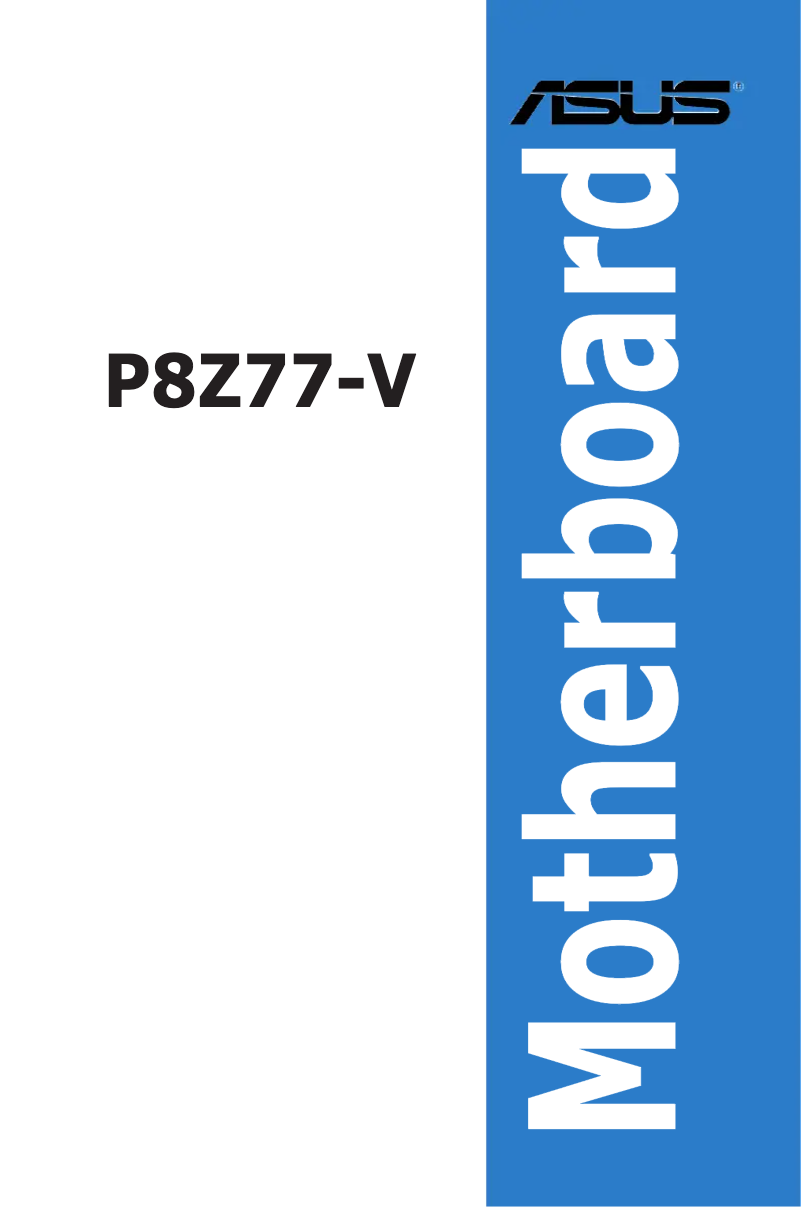 Image de la première page du manuel de l'appareil P8H77-I