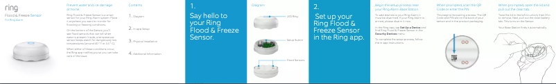 Page 1 de la notice Manuel utilisateur Ring Flood & Freeze Sensor
