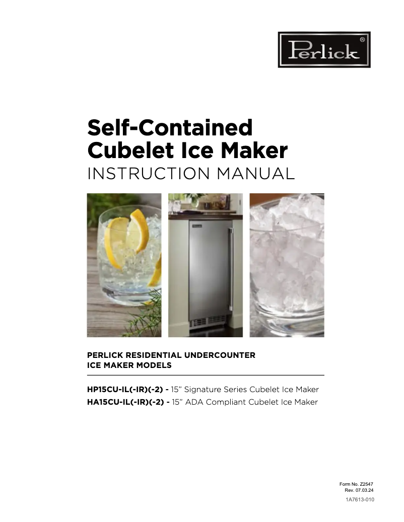 Image de la première page du manuel de l'appareil HP24RO-4-5